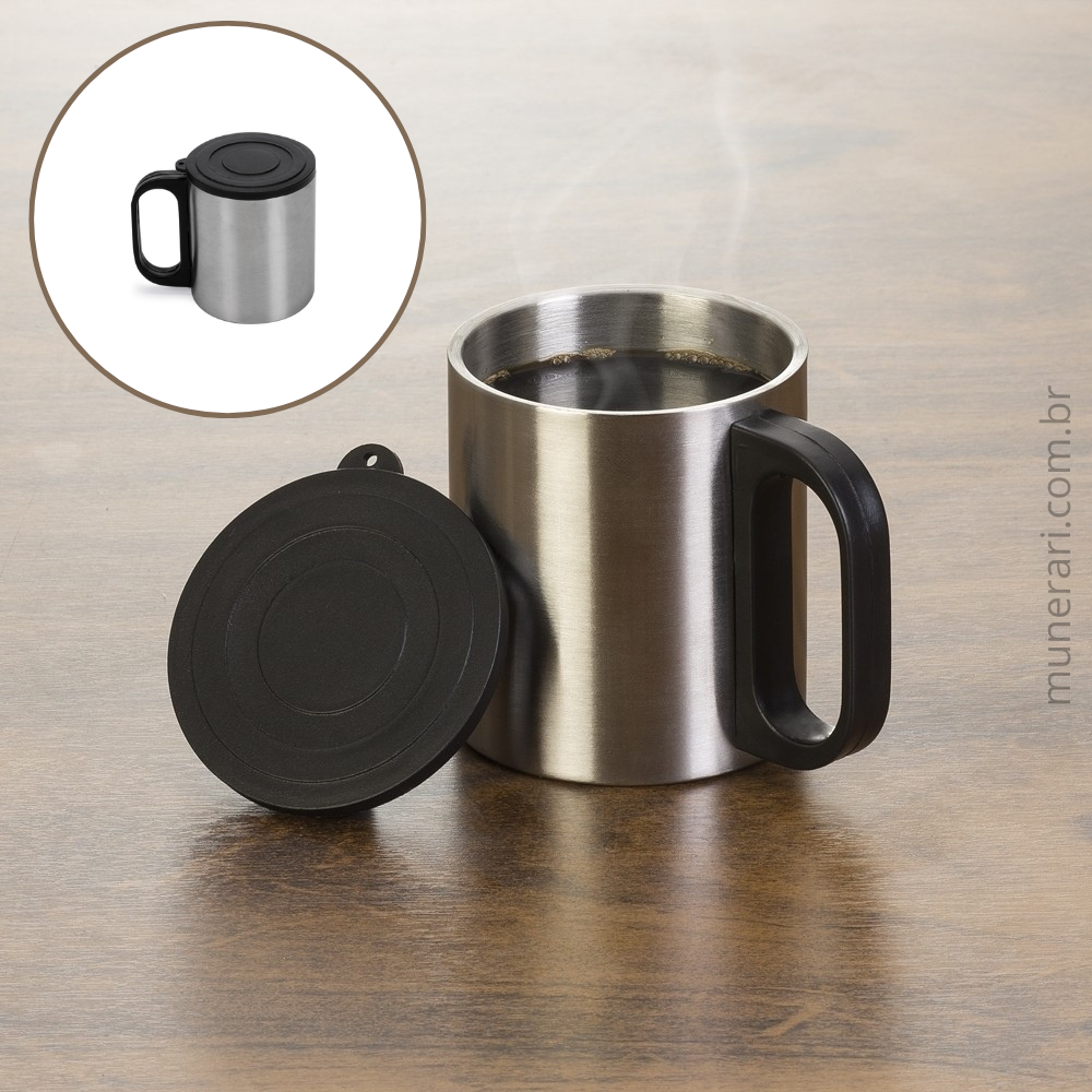 Caneca Inox 180 ml Personalizada