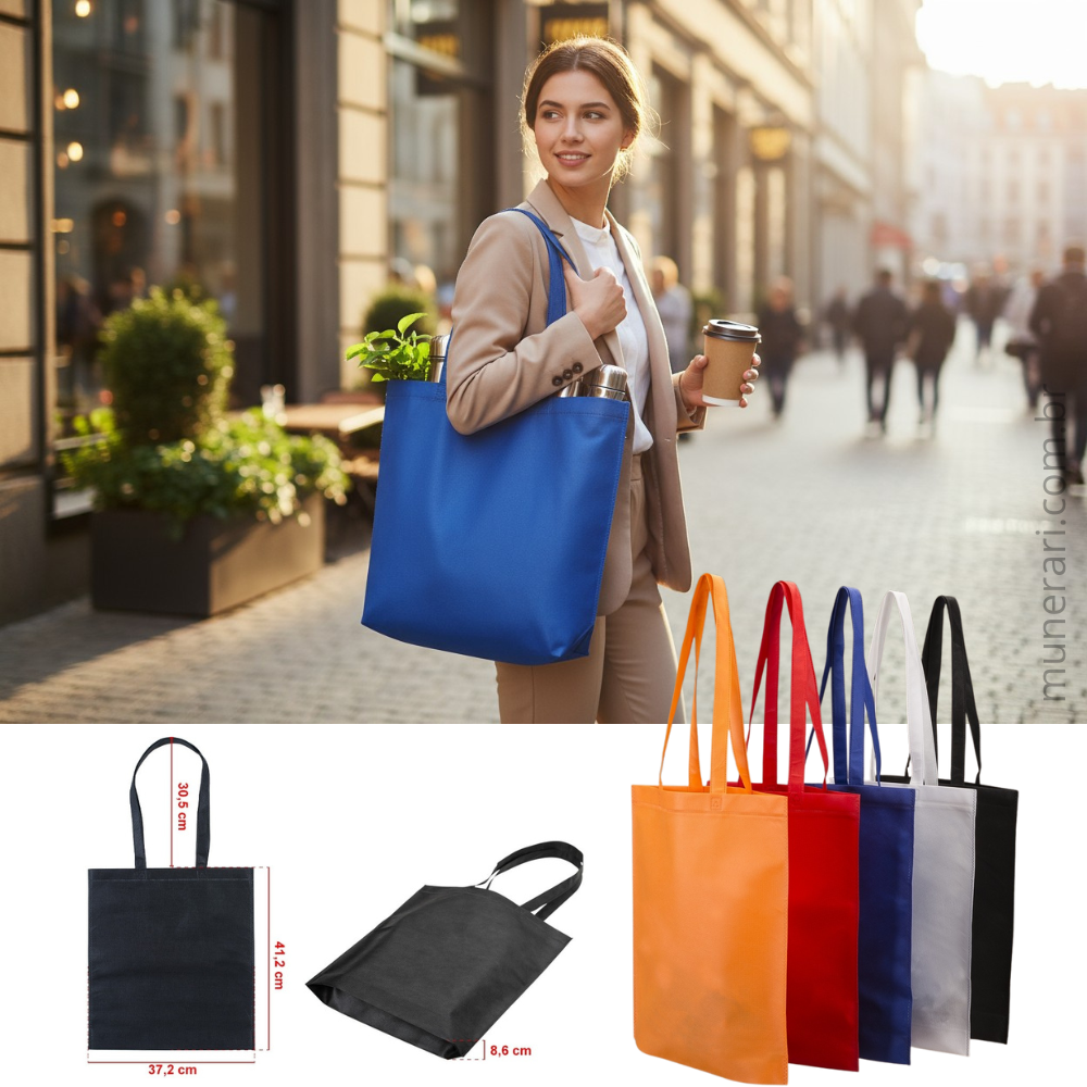 Sacola de TNT (ECOBAG) 42x38 cm Personalizada