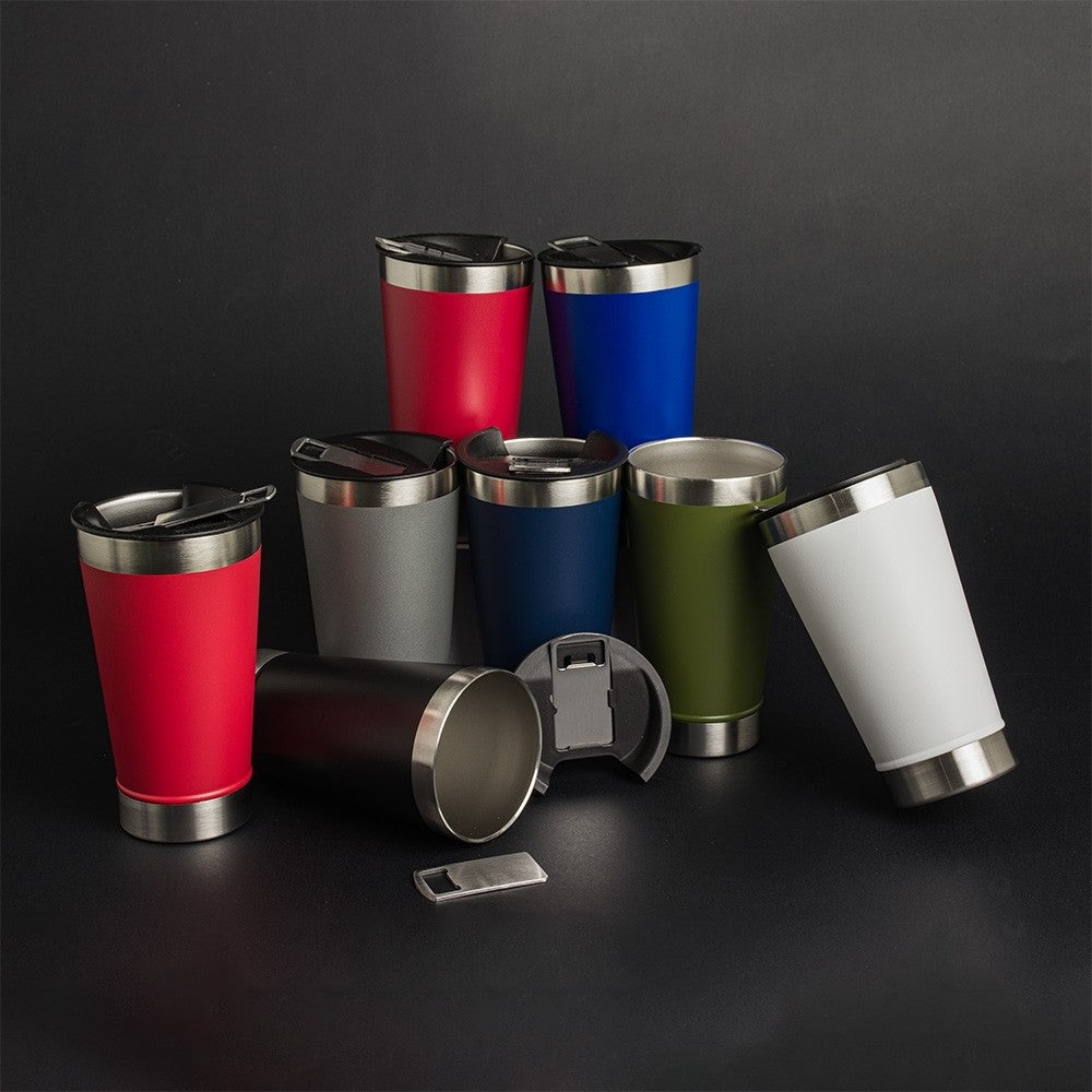 Copo Térmico 473ml com Abridor de Garrafas Personalizado