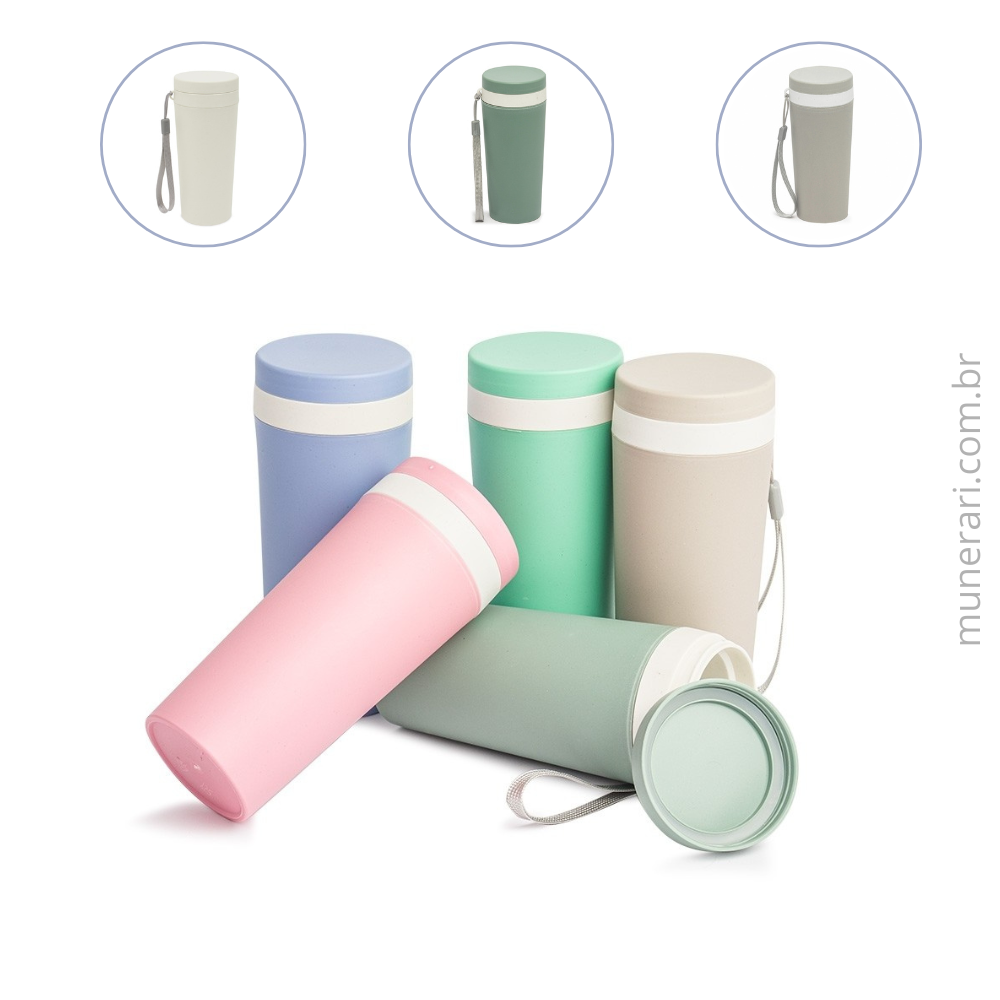 Copo Fibra de Bambu 350ml Personalizado