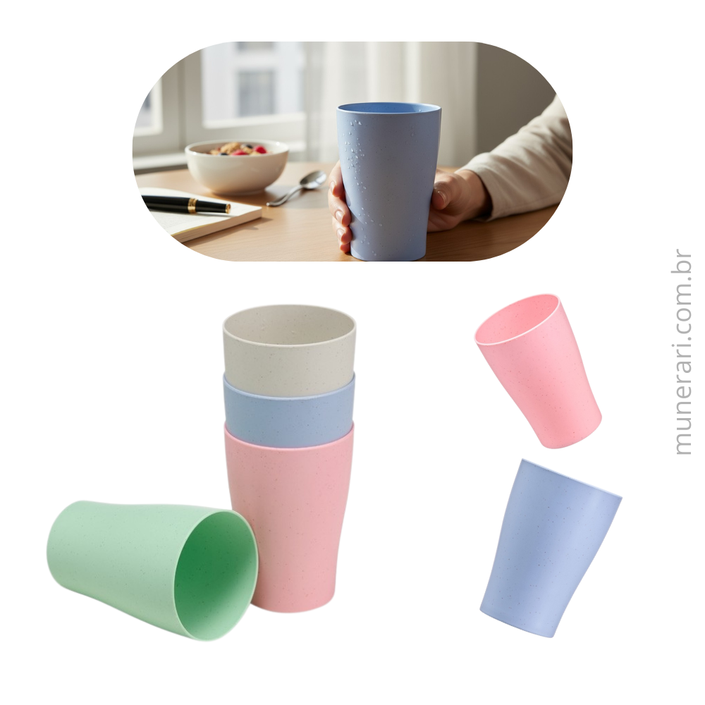 Copo Palha de Trigo 310ml Personalizado