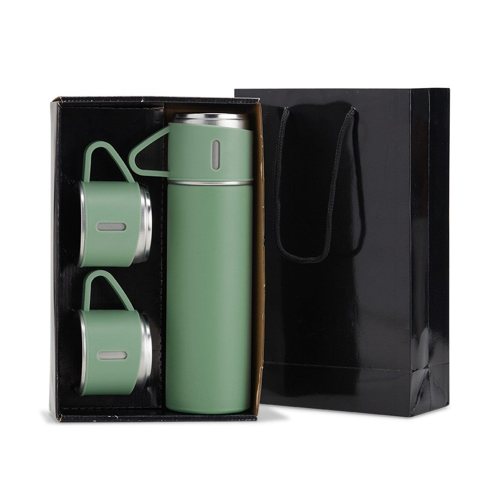 Kit Garrafa Térmica Inox 450ml Personalizada