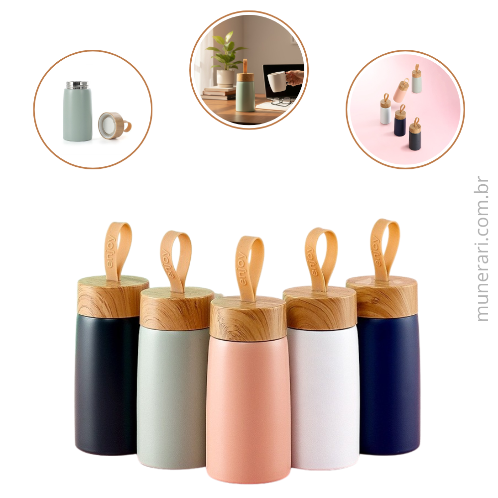 Garrafa Inox Parede Dupla 250ml Personalizada