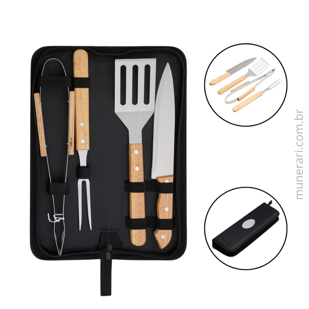Kit Churrasco 4 Peças Personalizado