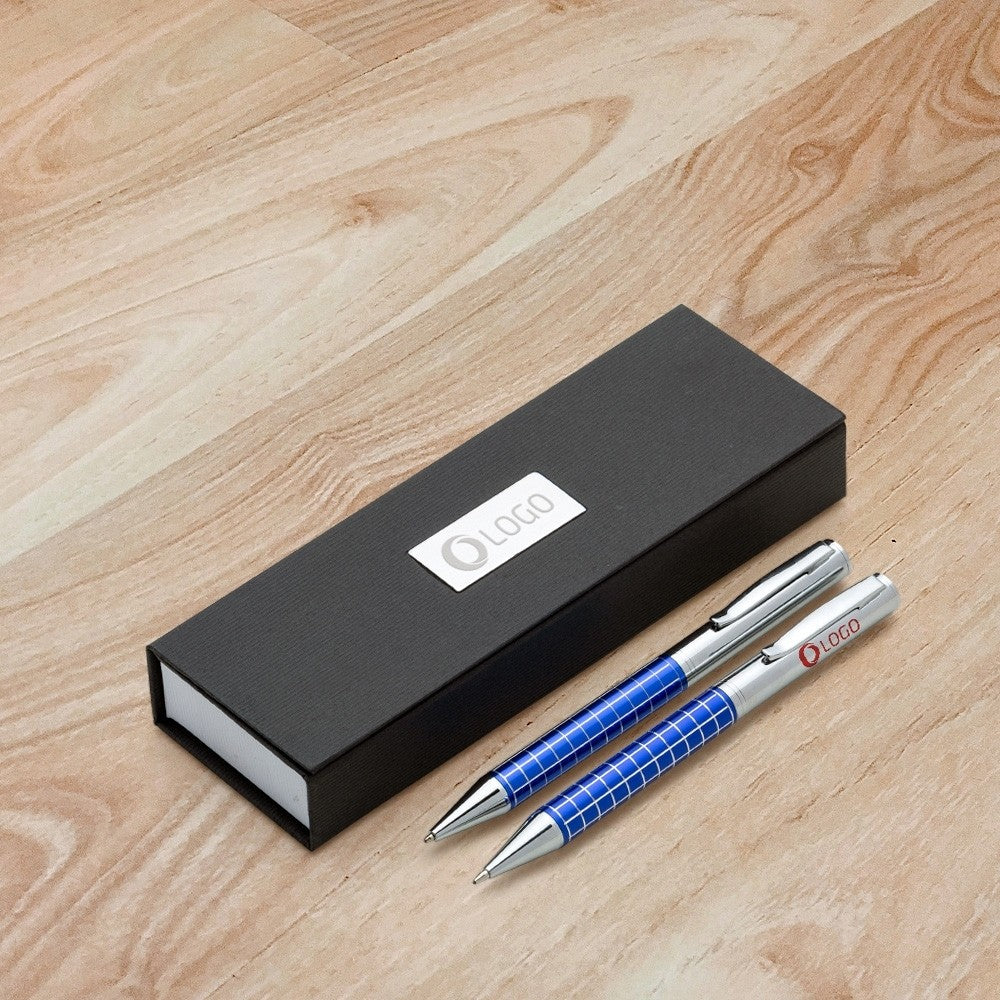 Conjunto Caneta e Lapiseira em Metal Personalizado