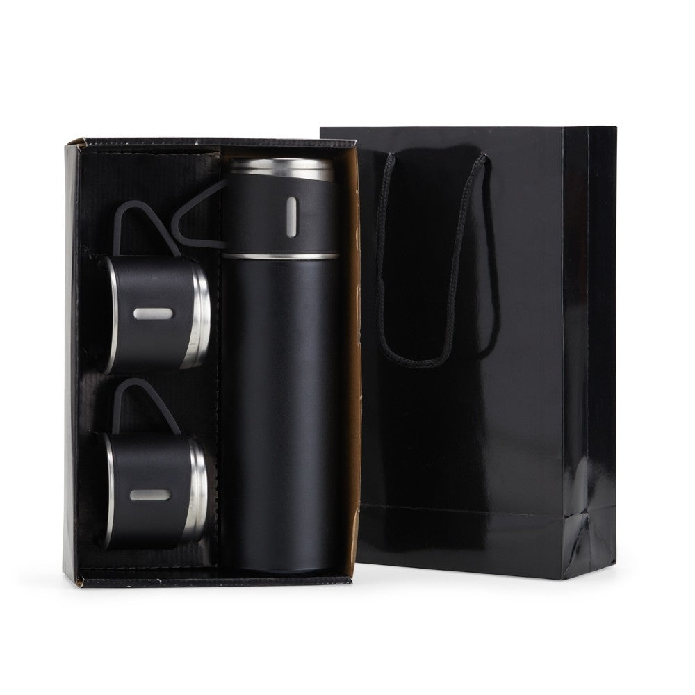 Kit Garrafa Térmica Inox 450ml Personalizada