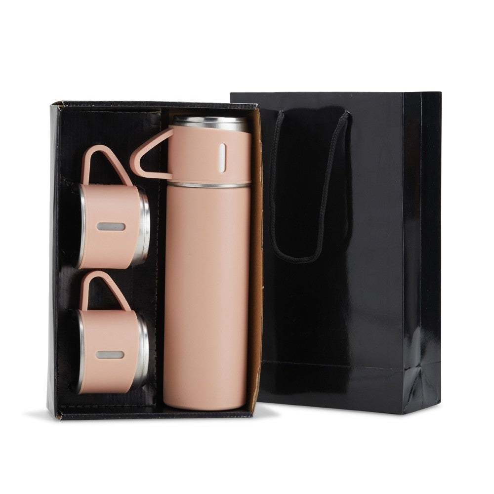 Kit Garrafa Térmica Inox 450ml Personalizada